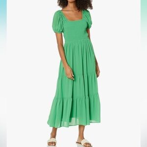 Moon river green maxi dress